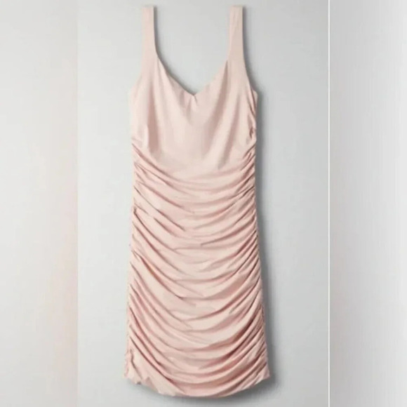 Aritzia TEN by Babaton Sparkle Dress in Pink Rose Quartz Size Small - Picture 9 of 10